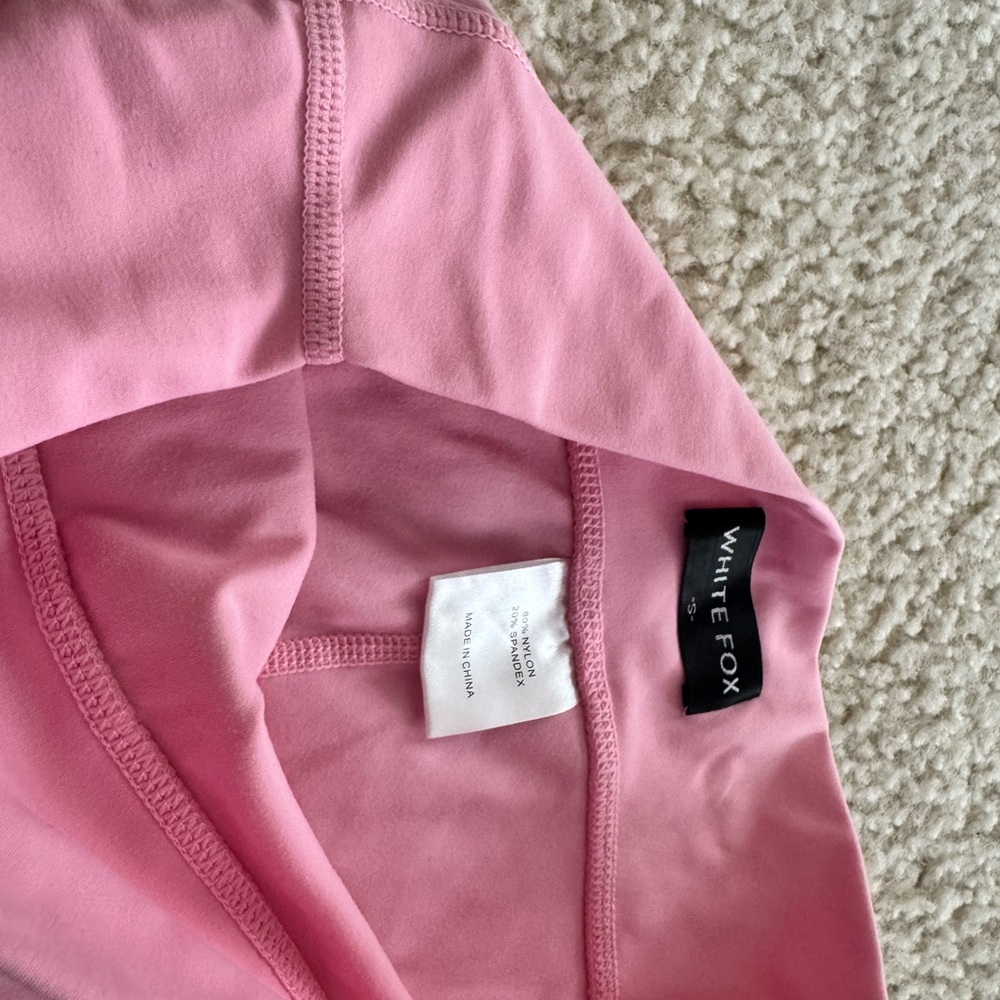 White Fox Boutique Pink Bike Shorts